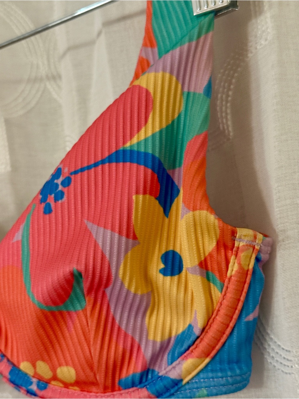 Hollister Bright Floral Ribbed Bikini Set XS 🌺☀️ - Picture 6 of 12